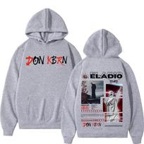 Eladio Carrion Don Kbrn Album Autumn Winter Printed Hoodie Men Women Streetwear Oversized Sweatshirts Y2k Pullover Tracksuit Female Male Clothing XL gray