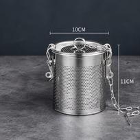 Stainless Steel Spice Strainer Basket Perforated Seasoning Ball New Herb Filter Basket  for Stewing 10CM