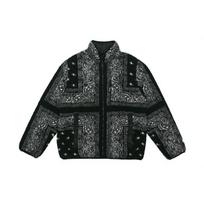 Supreme reversible bandana fleece jacket SUP-FW19-341 S black