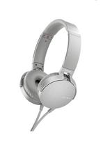 Sony Heavy Bass with Remote Control and White MDR-XB550AP Headphones, Model Foldable, Microphone, (MDR-XB550AP W)