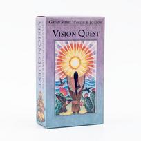 Vision Quest Tarot 78-Card Deck for Prophecy Divination English Edition 11.1*6cm Ideal for Family Parties & Board Playing Games gray