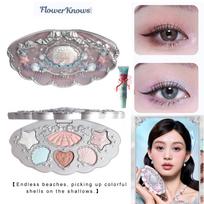 Flower Knows Swan Ballet 6 Eyeshadow Palette Matte Shimmer Pearl Glitter Waterproof Highly Pigmented Long Lasting Makeup gray