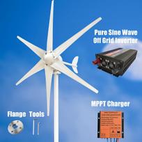 3KW Wind Turbine Power Generator 12V 24V 48V Output 220V 230V 240V Off Grid System MPPT With MPPT Charger System Complete Kit