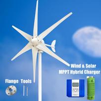 3KW Wind Turbine Power Generator 12V 24V 48V Output 220V 230V 240V Off Grid System MPPT With MPPT Charger System Complete Kit