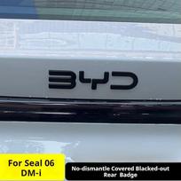 For BYD Seal 6 DMI Seal 06 GT EV Car Front Hood Badge Rear Emblem Covering Styles Modification Black Warrior Logo white