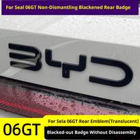 For BYD Seal 6 DMI Seal 06 GT EV Car Front Hood Badge Rear Emblem Covering Styles Modification Black Warrior Logo