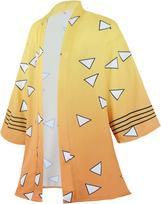 Anime Robes Japanese Style Loose Kimono Robe Summer Thin Cloak Cardigan Unisex Long Sleeve Trench Shirt For Stage Performance Da 140CM&anime robe geltona