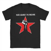Rage Against the Machine T Shirts for Men 100% Cotton Unique T-Shirt Round Neck  Tee Shirt Short Sleeve Clothes Big Size XXXXL juoda