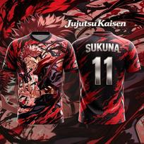 2026 m. Vasaros Jujutsu Kaisen Sukuna Raudono Rašalo Taškelis 3D Spaudos Sportiniai Marškinėliai Per dydį Anime Gerbėjui Laisvalaikio Marškinėliai M brown