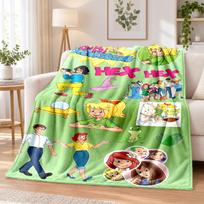Bibi Blocksberg Flannel Throw Blanket Soft Warm Cozy For Sofa Bed Indoor Home Bedroom Use 150cmx180cm
