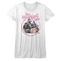 Breakfast Club Airbrush White Junior Women's T-Shirt S gray
