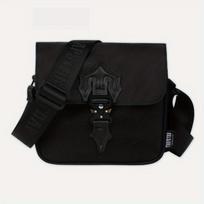 London Trendy Crossbody Bag Men Women Small Envelope Shoulder Daily Use Pure Black