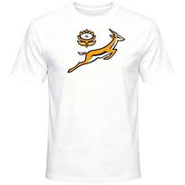 Men's Springboks Rugby Antelope Lotus Graphic T-Shirt S white