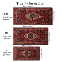 Retro Persian rug Mouse Pad XXL Gaming Rubber MousePad Large Gamer Desk Mat Anti-slip Keyboard Mat New Computer Long MousePads 800x300x2mm