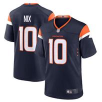 NFL Denver Broncos 10 Bo Nix Football Jersey Mens Athletic Sportswear 3XL