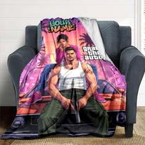 Gta Customize Text Blanket Cozy Personalized Blanket Soft & Cozy Great for Seaside Picnics Couch Bedding Four Seasons Universal 80cmx120cm pink