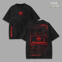 Retro Vintage Arasaka Cyberpunk 2077 Graphic Tees Streetwear T-Shirt 4XL black