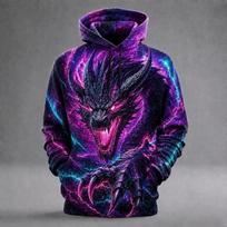 PLstar Cosmos PopŽvaigždė Karalius Dainininkas Michael Jackson Hiphop Gatvės apranga Megztinis Unisex 3D Spausdinimas Užtrauktukas/Su gobtuvu/Sportinis megztinis/Striukė s-9 S purple