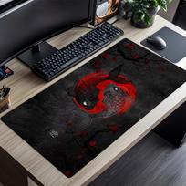 Koi Fish Mouse Pad Desk Mats Gaming Room Decoration Desk Gadgets Laptop Accessories Carpet Mousepad Office Decor Keyboard Mat 300X800X2MM