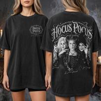 Hocus Pocus Witch Shirt, Sanderson Sisters Tee, Halloween Movie Gift 2026, Gift for Her, Spooky Season Top 140 gray