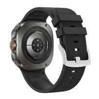 Leather Silicone Band For Samsung Galaxy Watch Ultra 2 Strap 47mm Sport Replacement Bracelet Correa Galaxy Watch 9 8 8 Classic Galaxy watch ultra 2 juoda