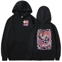2026 Game Monster Hunter Mizutsune The Bubble Fox Leviathan Fans Hoodie Men Women Autumn/Winter Long Sleeve Oversized Sweatshirt XL black