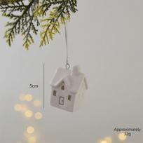 Ceramic Christmas Pendant Home Decor Mini Elk Pendant Penguin Christmas Tree Charms  Party Supplies House B