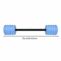 Aquatic Dumbbells Pool Exercise Barbell Weights Foam Hand Bar Portable Detachable Build for M black