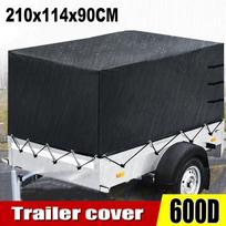1pc Trailer Tarpaulin High-Sided Cover 210x114x90CM Car Trailer Cover For STEMA OPTI AN F 750 850 VARIOLUX 750 Car Accessories 1pc gray