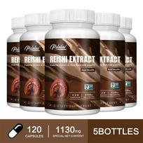 Pslalae - 1130mg Reishi Mushroom Extract Capsules - Brain Health 120*5