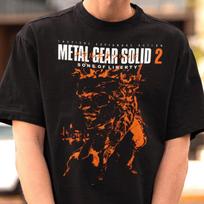 Metal Gear Solid 2 Sons of Liberty Shirt, Gamer Gift, MGS Tee, Game Tshirt L black