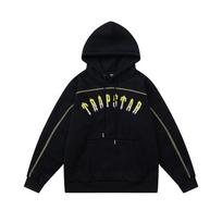 Trapstar Gradientinis Siuvinėtas Vilnos Sportinio Kostiumo Rinkinys Vyrams Moterims Laisvas Streetwear Hoodis Kelnės M gray