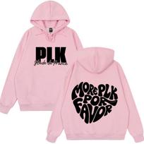 Raperis PLK Stade De France Tour 2026 Hoodies Vyrai Moterys Hip Hop Puloveris Ilgomis Rankovėmis Oversized Laisvi Madingi Džemperiai Viršutiniai Drabužiai XXL rožinė