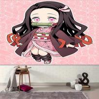1pc Nezuko Demon Slayer Nezuko Kamado Tapestry, Living Room, Bedroom, Office, Party Decor, Ideal Festive Gift 180cmx230cm