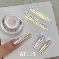 NAUJAS YOKEFELLOW GleamTap Pudrinis Rinkinys Nagams Aurora Chrome 6 vnt. GT111-GT116 Jūros Mergaitės Aurora Efektas Namų DIY Salono Manikiūrui