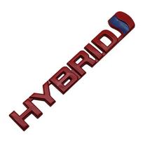 3D Lipdukai Toyota HIBRIDINIAMS Automobiliams Logotipai Modifikavimui BVNCT6 Metalinis Emblemos Ženklelis Lipdukas Automobilių Aksesuarai Prius Camry Crown Auris Rav4 Corolla raudona
