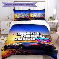 Grand Theft Auto Bedding Set Perfect for Bedrooms Lightweight Perfect Gift for Friends Family 135cmx200cm