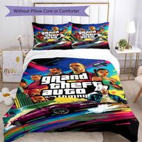 Grand Theft Auto Bedding Set Perfect for Bedrooms Lightweight Perfect Gift for Friends Family 135cmx200cm