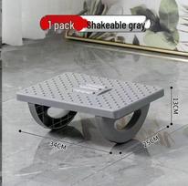 Ergonomiškas pastatomas po stalu kojų atramas kėdutė patogumui ir laikysenos korekcijai pilka