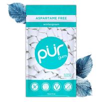 Pur 100% Xylitol Sugar-Free Chewing Gum Wintergreen 55-Pack blue