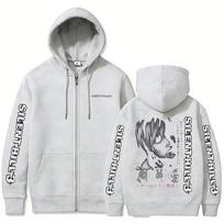Horror Game Silent Hill Zipper Hoodie Men's Fashion Casual Vintage Zip Up Jacket Unisex Gothic Rock Oversized Zip Up Sweatshirt L