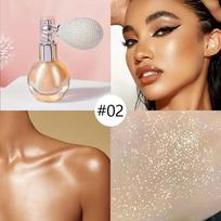Polarized Diamond Shine Sparkling Glitter Body Highlighter Powder - Chameleon Fragrance for Bridal Makeup and Ev… More white