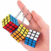 2-20 Pcs Mini Creative Magic Cube 3X3X3 Keychain Stress Relief Party Favor For Adult Office Random Color 2 Pcs beige