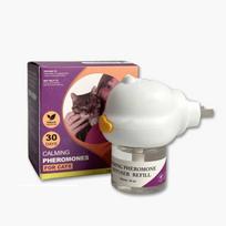 Premium Cat Calming Spray And Pheromone Diffuser Set For Stress Relief And Comforting gray