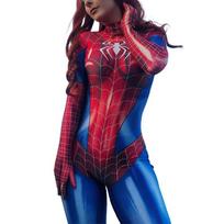 Moterų Superherojės Vorės Moters Bodis Helovino Cosplay Kostiumas Kombinezonas Romperis Šventės Karnavaliniai Drabužiai Dovanos M blue