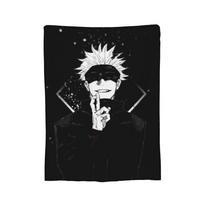 Jujutsu Kaisen Magijos Kova Pledai Gojo Satoru Yuji Itadori Flanelinis Mesti Pledą Miegamojo Sofos Itin Minkštas Šiltas Lovos Užtiesalas, 100x150cm white