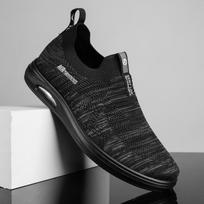 Fashion Outdoor Mesh Men Running Shoes Slip on Men Sports Shoes Lightweight Comfortable Breathable Walking Sneakers Male Tennis Shoes 39 pilka spalva