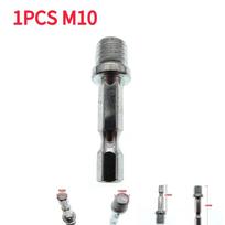 1-4Vnt šešiakampis švaistiklio adapteris 1/4(6 mm) M10/M14 sraigtinis sriegis jungiamojo strypo kampo poliravimo šlifuoklis prijungimo keitiklis