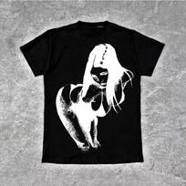 European and American Style 2025 Spicy Girl Creative Printed Pattern T-shirt Top 90s Retro KawaiiEmo Girl Baby Street Punk L white