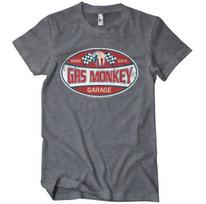 Officially Licensed Gas Monkey Garage - Since 2004 Label Mens T-Shirt L gray
